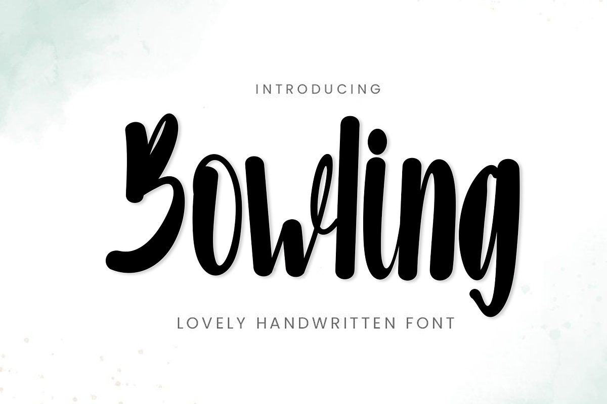 Bowling, a Handwritten Font by FreshTypeINK (Photo 1 of 8)