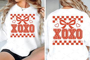 Retro Xoxo Coquette Valentines Desig, an Illustration by Libby Wishes