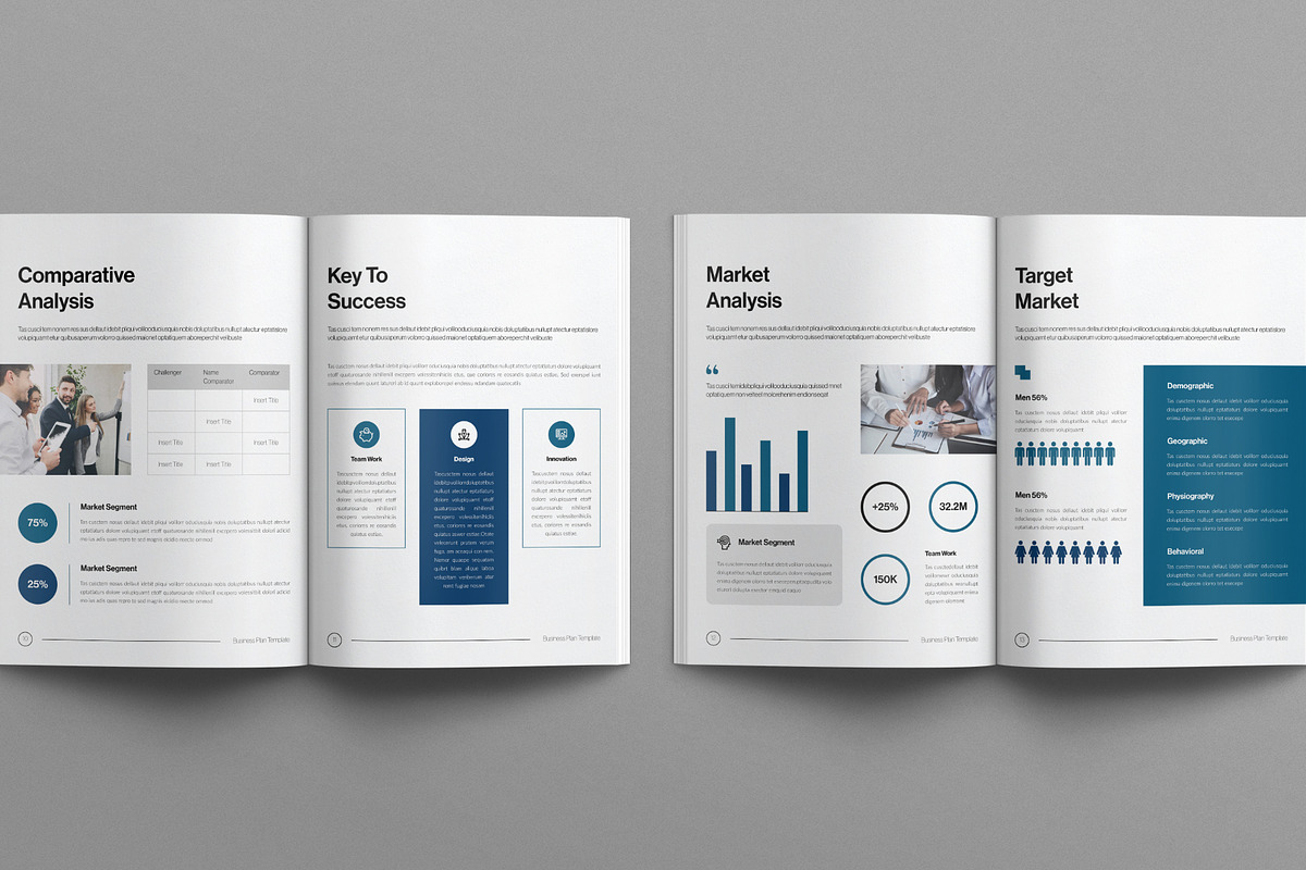 Digital Business Plan Template, a Brochure Template by E-Type (Photo 5 of 7)
