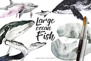 Large ocean Fish, an Animal Illustration by KatBranchArt (Thumbnail 1 of 4)