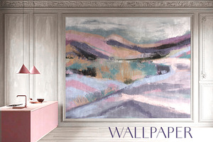 Wallpaper Soft Sunset Landscape