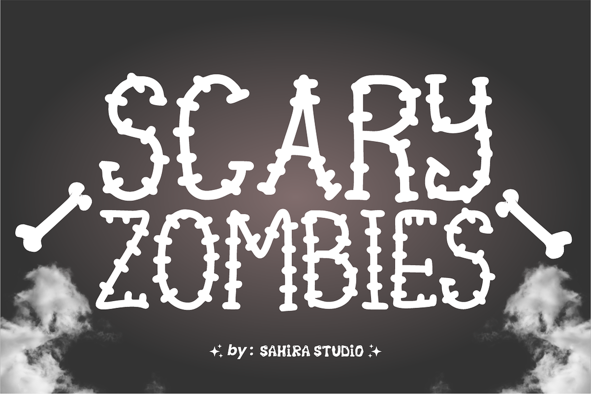 Scary Zombies - Creepy Spooky Font, a Blackletter Font by Sahira Studio (Photo 1 of 4)