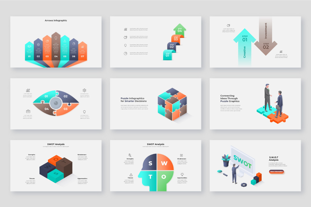 Animated Business Infographic Pack, a Presentation Template by Abert (Photo 4 of 6)