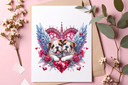 Stained Glass Valentine Fairy Dogs, an Illustration by SinaCreation (Thumbnail 10 of 11)