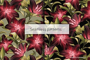 Vibrant Floral Elegance Pattern Set, a Pattern Graphic by Gribanessa (Thumbnail 1 of 4)