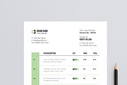 Invoice Design Layout, a Stationery Template by MightyDesign (Thumbnail 4 of 7)