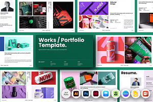 Design Portfolio Template, a Presentation Template by ArtisanaAura