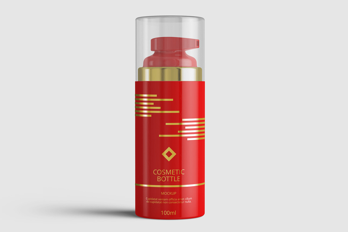 Airless Pump Cosmetic Bottle Mockup, a Cups & Container Mockup by Digitalphaser (Photo 3 of 5)