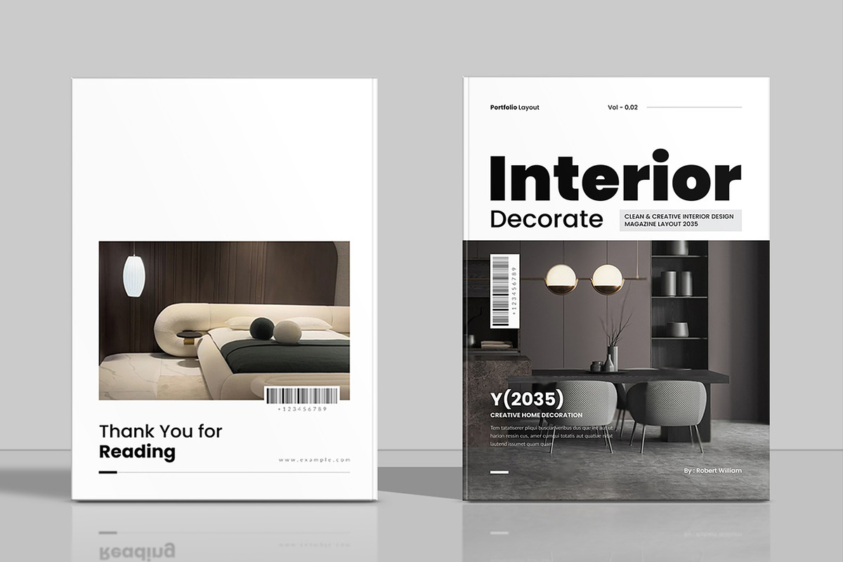 Interior Design Magazine Template, a Magazine Template by Spark_Creative (Photo 9 of 12)