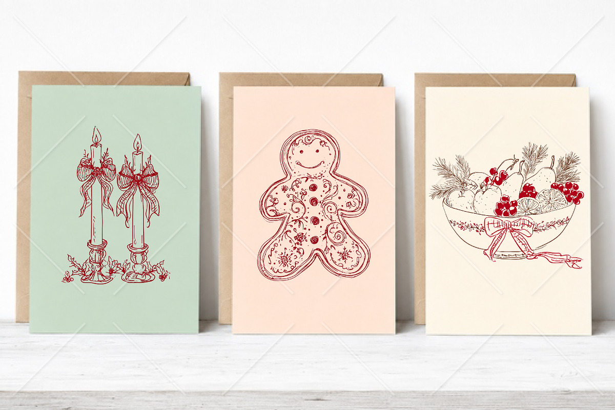 Watercolor Cozy Christmas Clipart, a Seasonal Illustration by Canvas Craft (Photo 4 of 10)