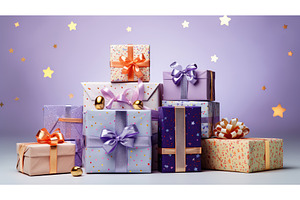 holiday christmas gifts isolated ai, a Holiday Photo by pikepicture