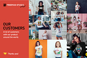 T-Shirt Mock-Up Set, a Shirt Mockup by Freeman Studio (Thumbnail 11 of 15)