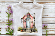 Whimsical Beach Hut Clipart, an Illustration by OK Design (Thumbnail 5 of 6)