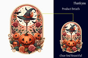 Vintage Halloween Cards Sublimation, a Graphic by designcity5 (Thumbnail 2 of 3)