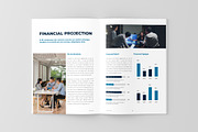 Blue White Company Business Plan, a Brochure Template by UICreative (Thumbnail 4 of 4)