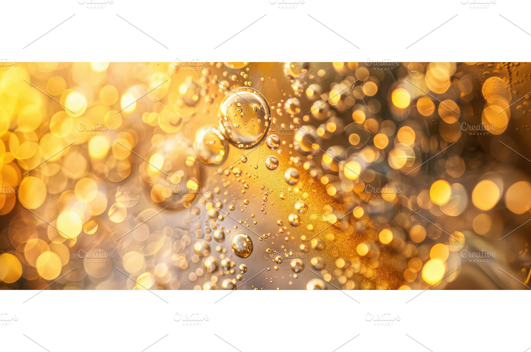 Golden Bubbles Floating in Soft, a Beauty & Fashion Photo by piter.goskov