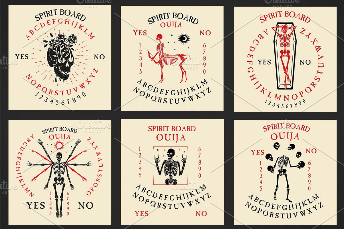 Skeletons` Logos Collection#2, a Decorative Illustration by Moloko88 (Photo 2 of 2)