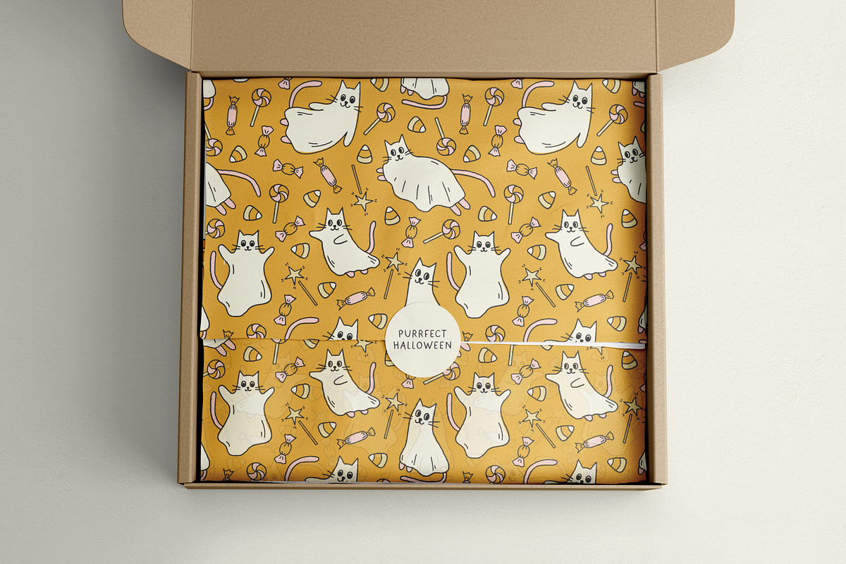 Purrfect Halloween - Holiday Set, a Pattern Graphic by simpleblues (Photo 4 of 10)