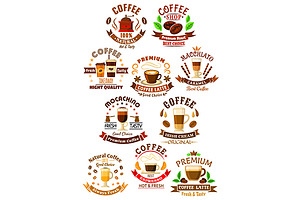 Premium Coffee Beverages Icons