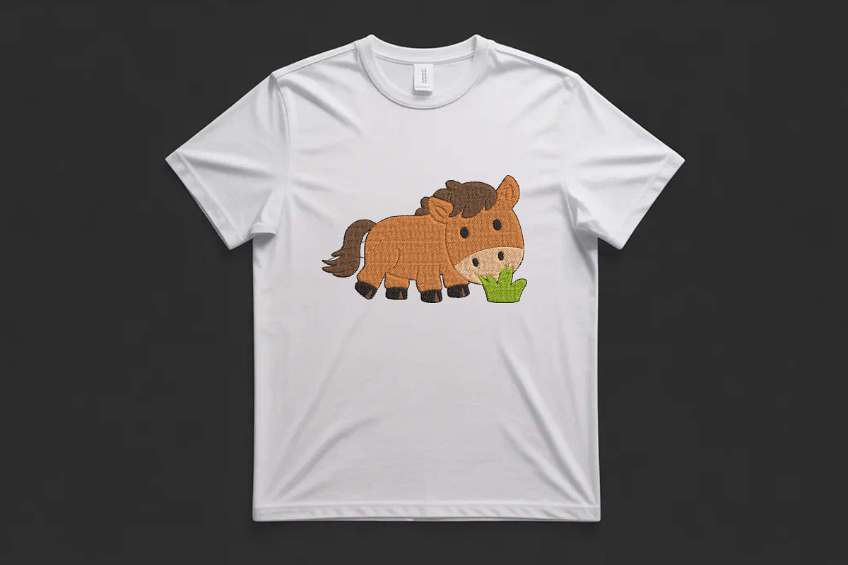 Adorable Grazing Pony Machine Design, an Illustration by Purpose Ekbal (Photo 3 of 3)
