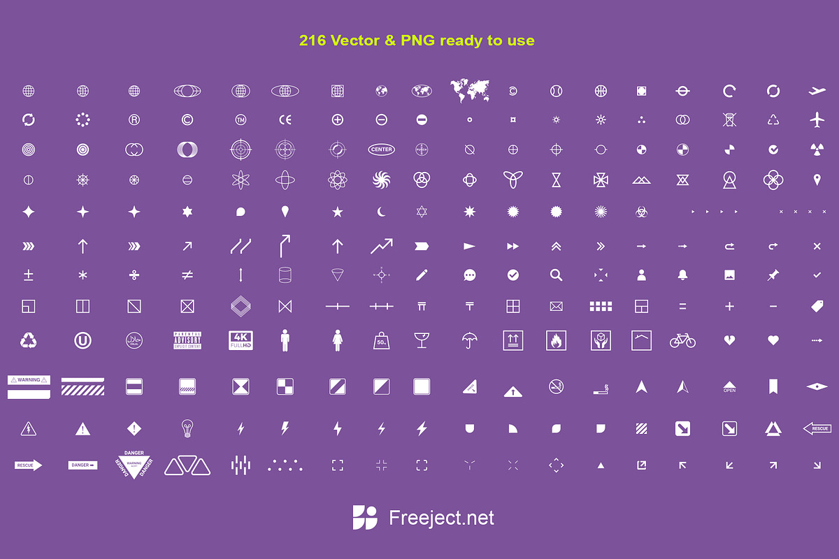 216 Most Useful Random Icon & Shape, an Outline Icon by freeject.net