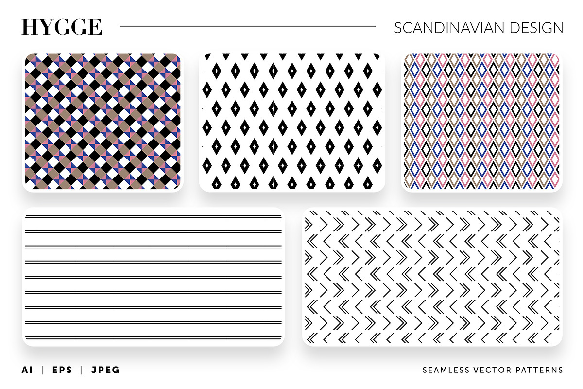 HYGGE — Scandinavian vector patters, a Pattern Graphic by Designnina Shop (Photo 10 of 14)