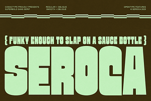SEROCA - A Funky Sans Serif Font