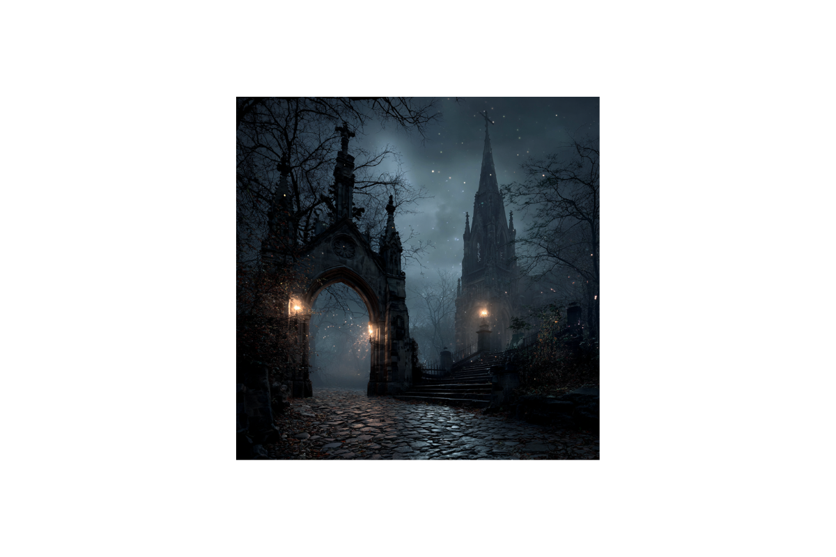 Spooky Gothic Backgrounds, a Background Graphic by PcuDesigns Illustrations (Photo 3 of 3)