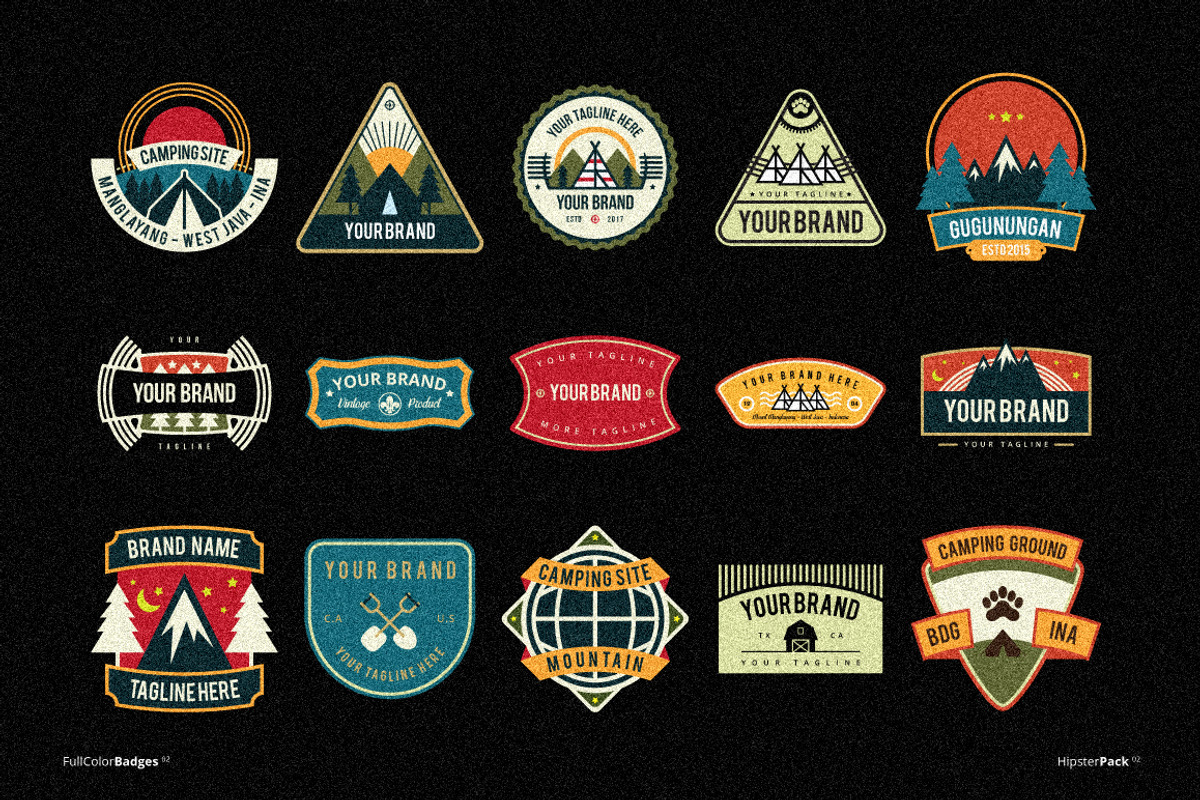 Hipster Pack 02, a Branding & Logo Template by Juru Rancang Graphic (Photo 3 of 7)