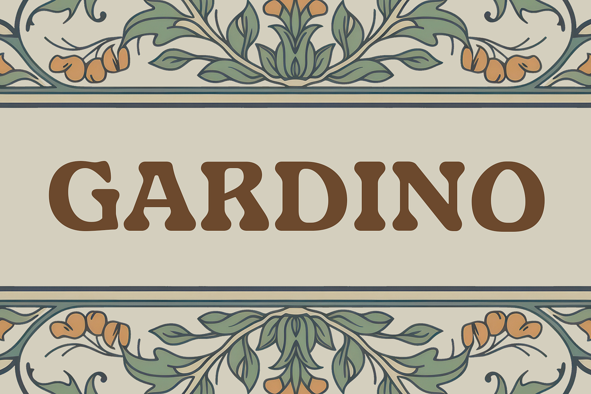 GARDINO - Art Nouveau Typeface, a Serif Font by Nasir Udin (Photo 18 of 18)