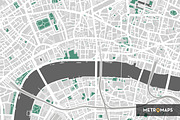 London Map – Forest Green, an Illustration by MetroMaps (Thumbnail 1 of 3)