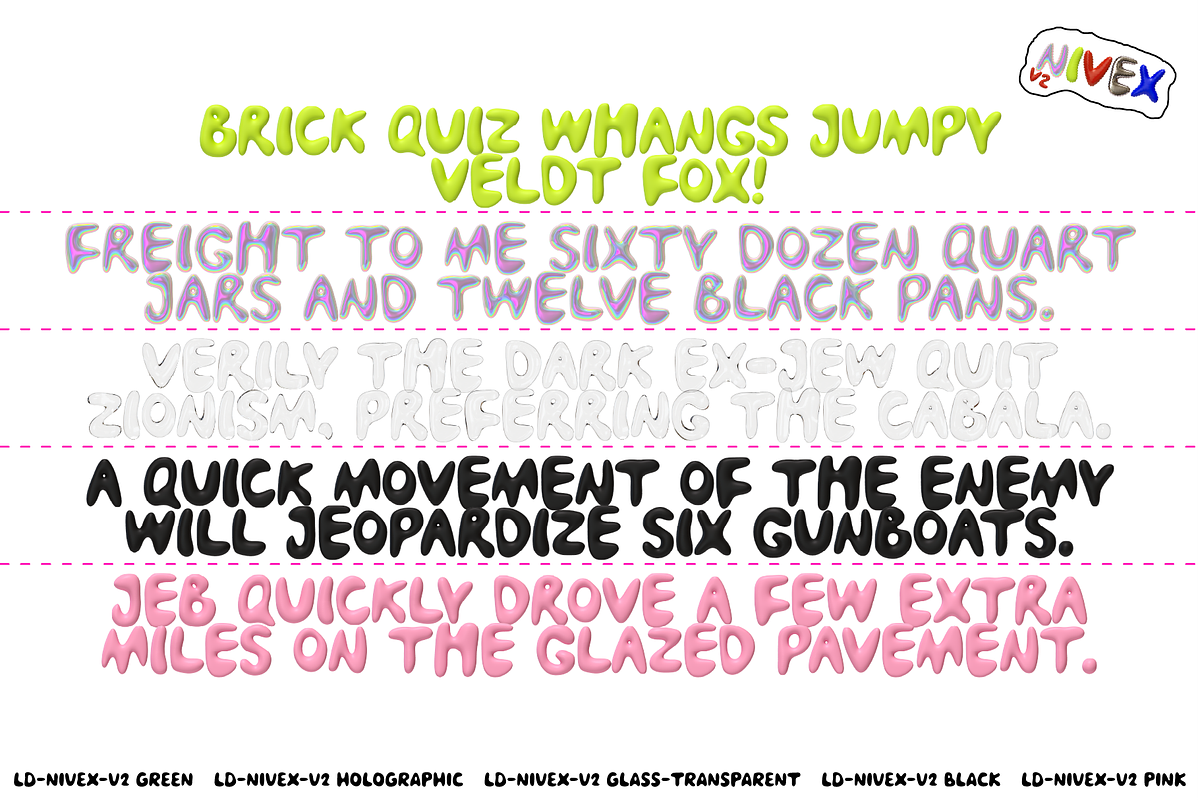 NIVEX V2. 3D OTF SVG Font Realistic., a Symbol Font by Luxfont (Photo 11 of 13)