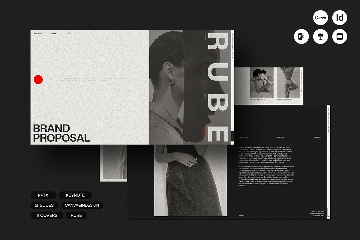 RUBE | Brand Proposal, a Presentation Template by CreativexGenius (Photo 1 of 10)