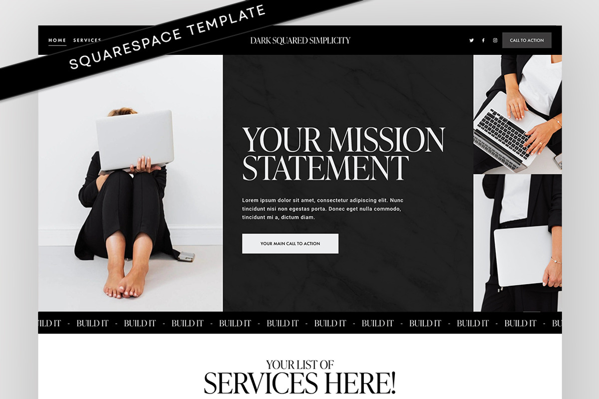 Squarespace Consultancy Template, a Squarespace Template by Template Twist Shop (Photo 1 of 10)