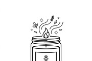 44 Cozy Christmas Home Icons, an Outline Icon by adenpinkstore (Thumbnail 11 of 22)