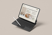 Realistic iPad With Keyboard Mockup, an iPad Mockup by Graphic Deal (Thumbnail 5 of 8)