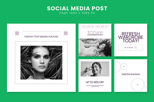 Social Media Post Template, an UI Kit Template by ContestDesign