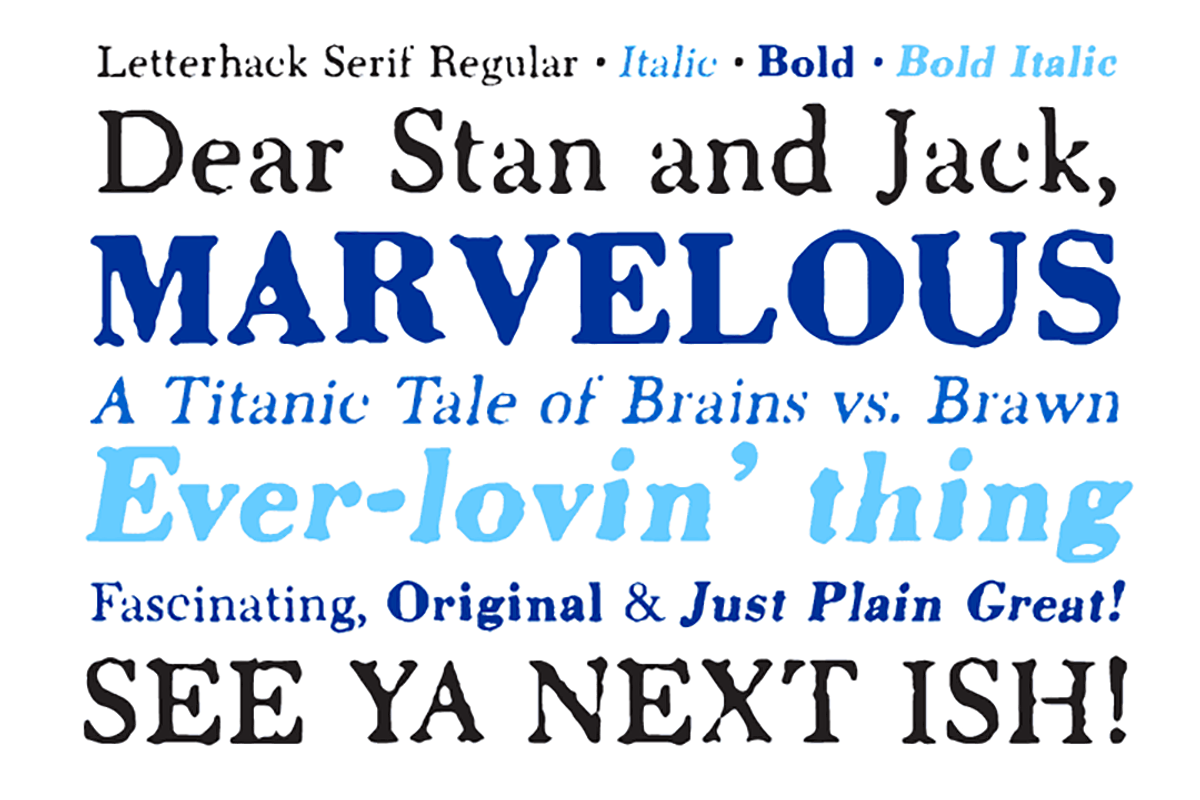 Letterhack Serif preview 2