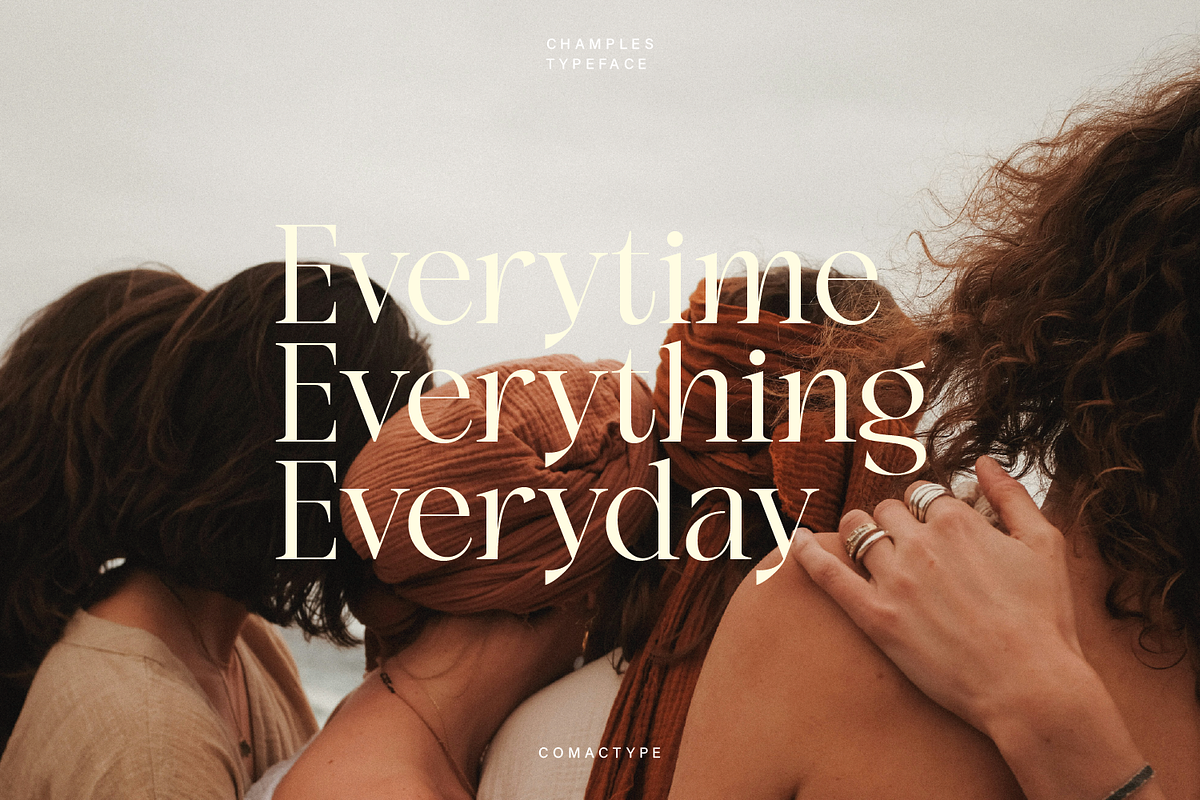 Champles A Modern Serif Typeface, a Serif Font by Comactype Foundry (Photo 8 of 20)