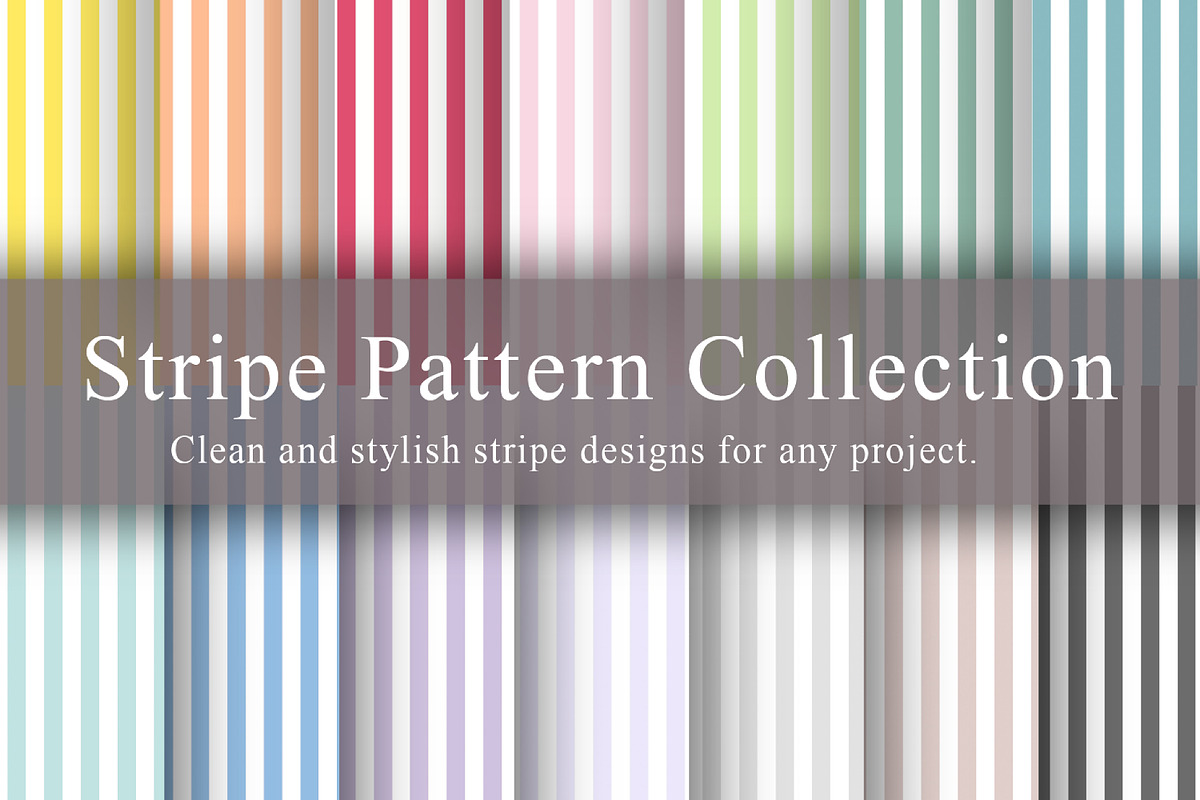 Stripe Pattern Collection – 15 Sheet, a Pattern Graphic by NOMO DESIGN (Photo 1 of 16)