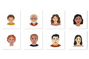 Diverse Portraits Bundle, an Object Graphic by IRSYART (Thumbnail 6 of 7)