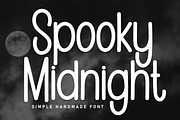 Midnight Spooky | Script Font, a Script Font by Scratchones (Thumbnail 1 of 8)
