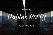Dables Rofly Handwritten Font, a Handwritten Font by VectorCraft (Thumbnail 1 of 5)