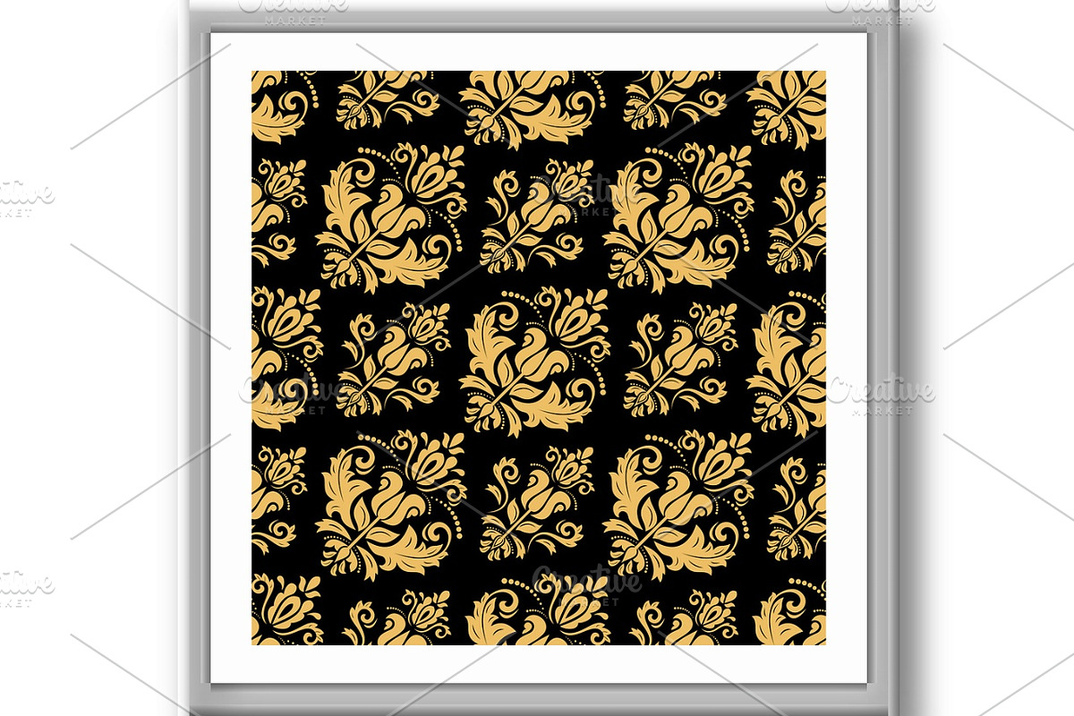 Seamless Oriental Vector Background, a Decorative Illustration by FineArtStudio (Photo 3 of 3)