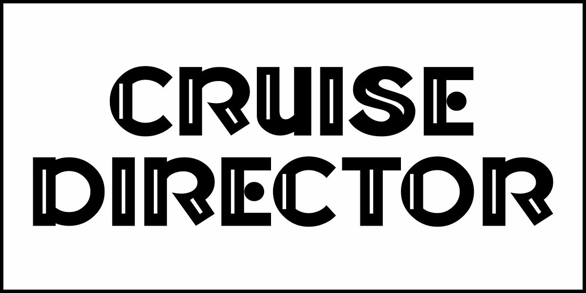 Cruise Director JNL, a Font by Jeff Levine Fonts (Photo 2 of 5)