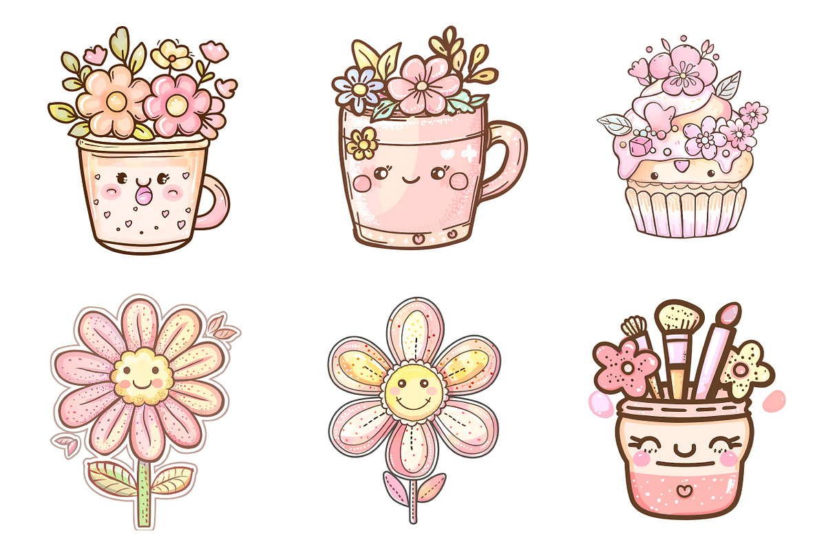 Retro Mothers Day Clipart, an Illustration by SinaCreation (Photo 3 of 11)