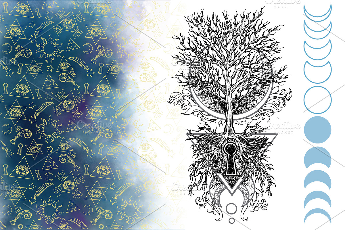 Esoteric set of lineart illustration, an Illustration by Astarta (Photo 5 of 11)