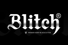 Blitch Modern Blackletter Tattoo