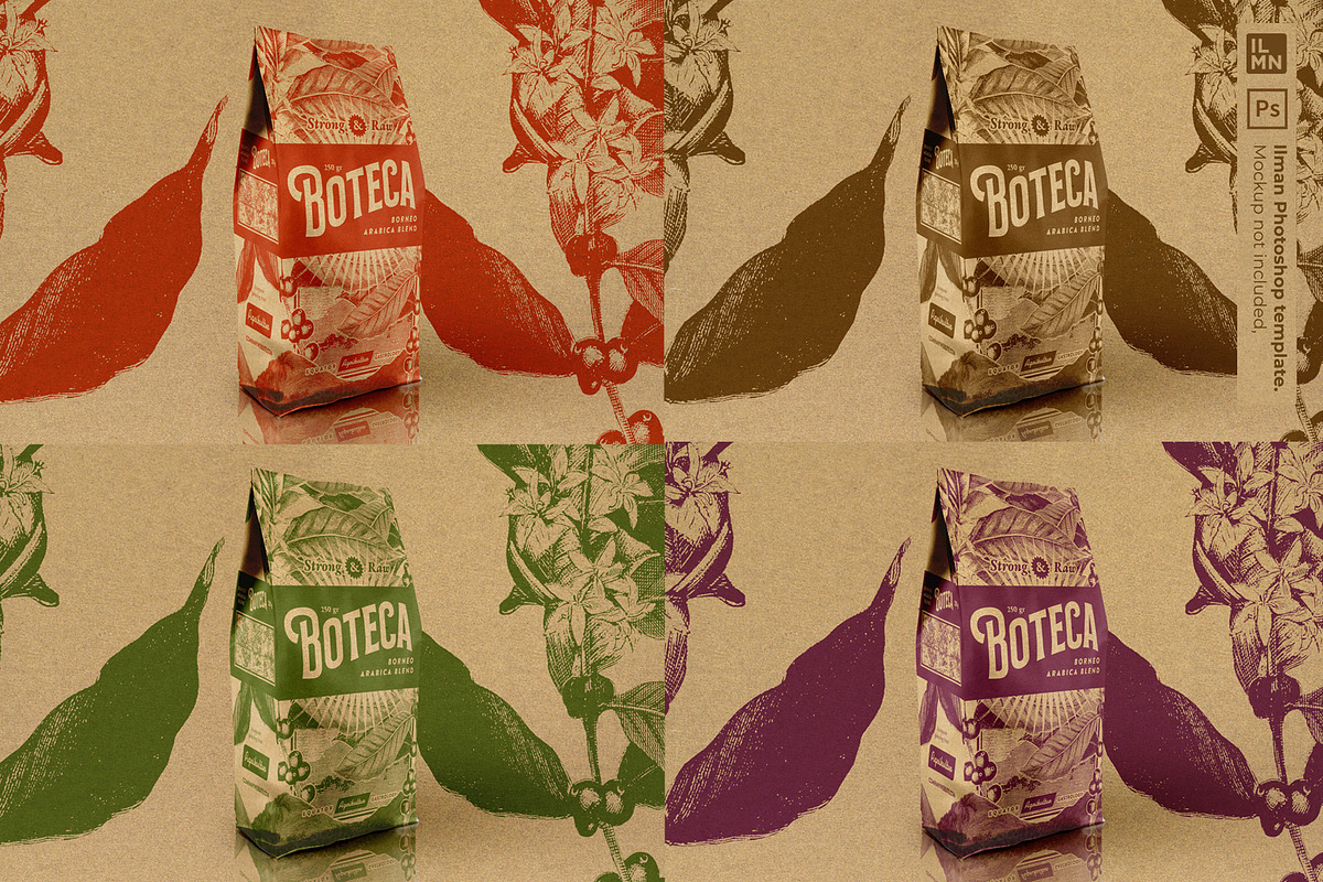 Boteca Mono - Coffee Packaging, a Marketing Template by Ilman (Photo 5 of 11)