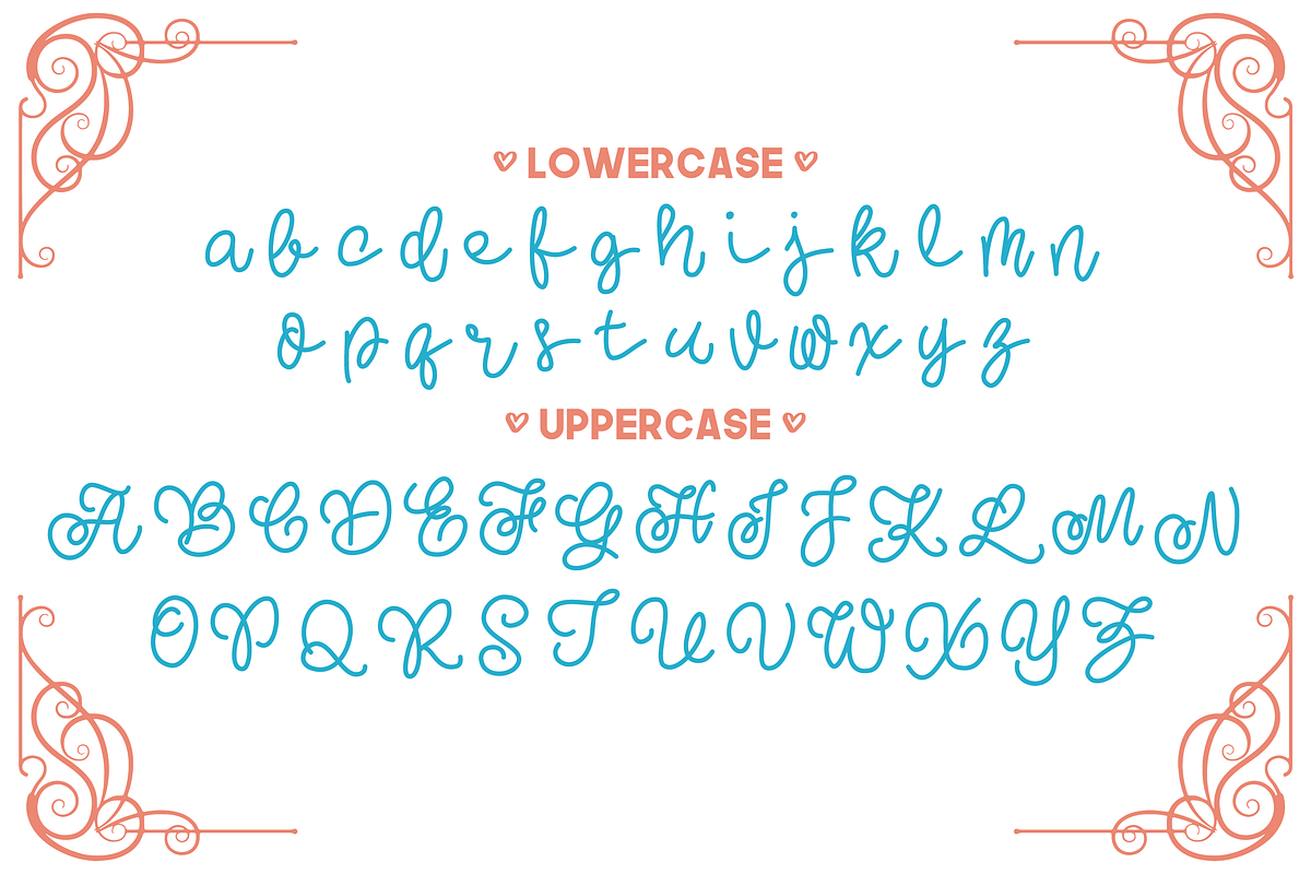 Fancy Finesse Lettering Font preview 2